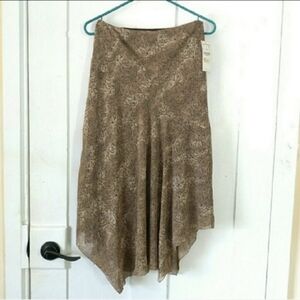 Zara Basics midi asymmetrical skirt